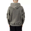 OEM Manufacturer Mens Hooded Sweatshirt 3D Pocket Heavyweight Cotton Washed Zipper Hoodie Wholesale