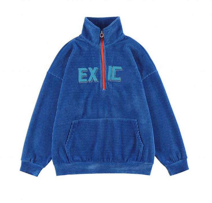 OEM Manufacturer Customized Corduroy Embroidery Casual Custom Sweatshirt Plus Size Hoodies Men Hoodies
