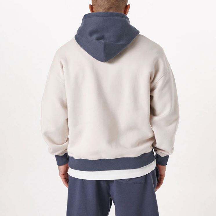 OEM Manufacturer Custom Men's Coats Hot Selling Long Sleeve Pullover Sweatshirts Fashion Blank Oversized Patchwork Hoodies For
