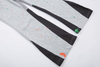 OEM Manufacturer Elastic Waist Patchwork Graffiti Joggers Custom Logo Stacked Men Sweat Pants Flare Sweatpants