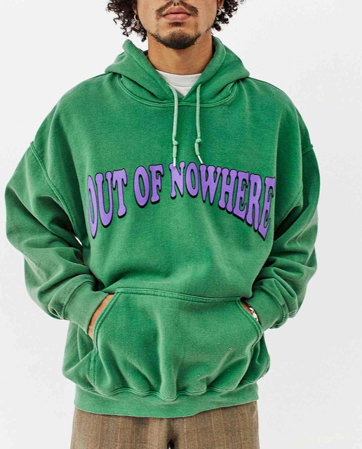 OEM Manufacturer Custom Printed Logo Pullover Oversized Streetwear Fleece Vintage Washed Green Color Custom Hoodies