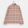 OEM Manufacturer Custom High Quality Men High Neck Plaid Check Pattern Zip Up Sweatshirt