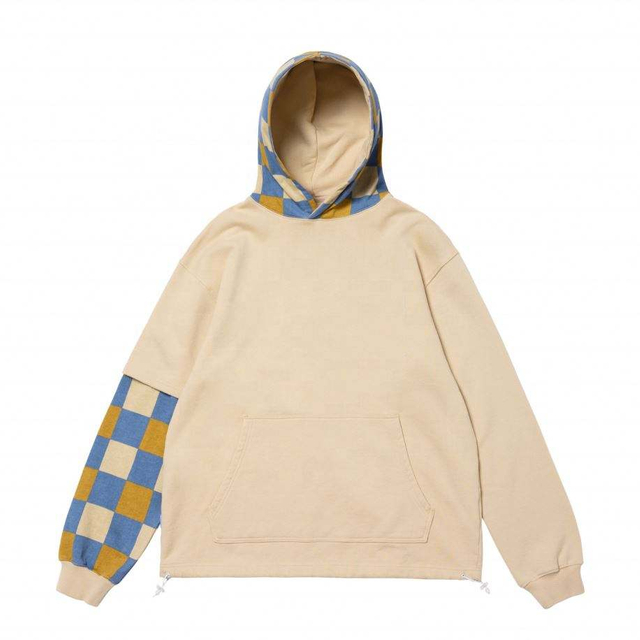 OEM Manufacturer Customized Plaid Casual Custom Sweatshirt Plus Size Hoodies Men Hoodies