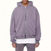 OEM Manufacturer High Quality Men Oversized Custom Vintage Wash French Terry Heavyweight Unisex Cotton Full Zip Up Hoodie