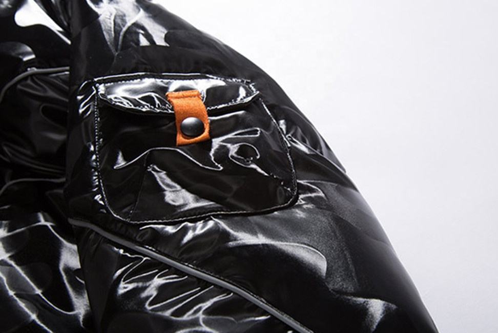 Oem Manufacturer Winter Custom Men's Cotton-Padded Fashion Personality Bright Cotton Jacket