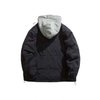 Oem Manufacturer Custom Plus Sizes Men's Down Two-Piece Color-Blocking Hooded Cotton Coat Jacket