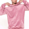 Matching Tracksuits Plain Velour Jogging Sweatsuit Men Two Piece Sweatpants And Hoodie Set