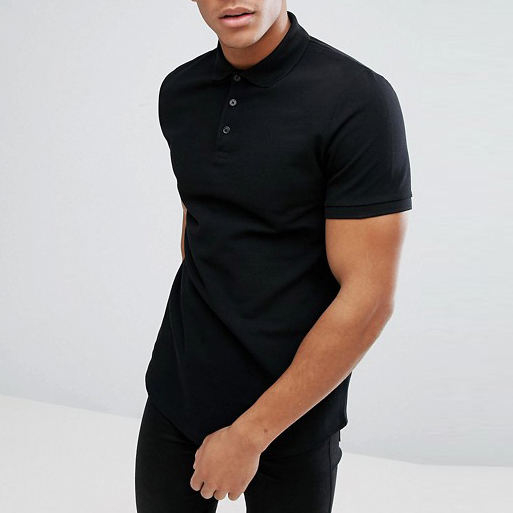 Aurum Sina elit Custom Blank Nigrum Cottonus Mens Slim fit Polo T Shirt