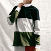 Internationalis Wholesale Books Logo Long Sleeve Colorblock Rugby Polo Shirt