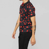 Hot Sale Hot Sale de alta qualidade Camisa pólo masculina fechamento de botão preto camisa de golfe preta