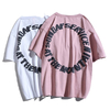 Anpassade män 100% bomull överdimensionerad pufftryck t -shirt