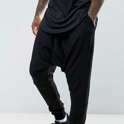 Wholesale Gym Joggers Custom Sportswear Joggers Drop Crotch Mens Joggers