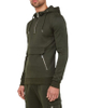 Men Custom Tracksuit Zipper Kangaroo Pocket Cargo Hoodie