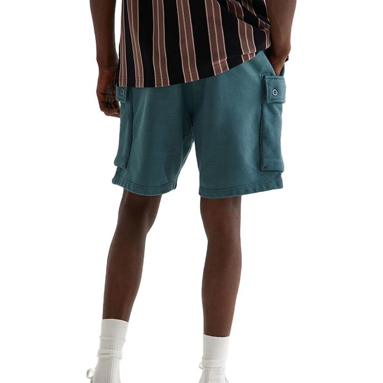 Letné pánske oblečenie Dizajnér šortky Custom Polyester Fleece Cargo Sweat šortky