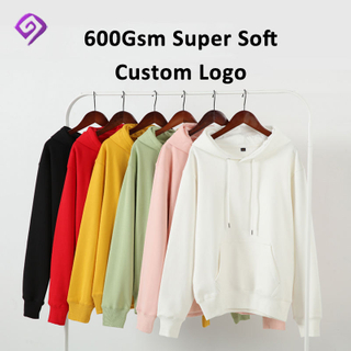 600gsm Sweats &agrave; capuche d&eacute;contract&eacute;s Hoodie Custom Logo Hoodie Unisexe Wholesale Plain Sweats &agrave; capuche en vrac