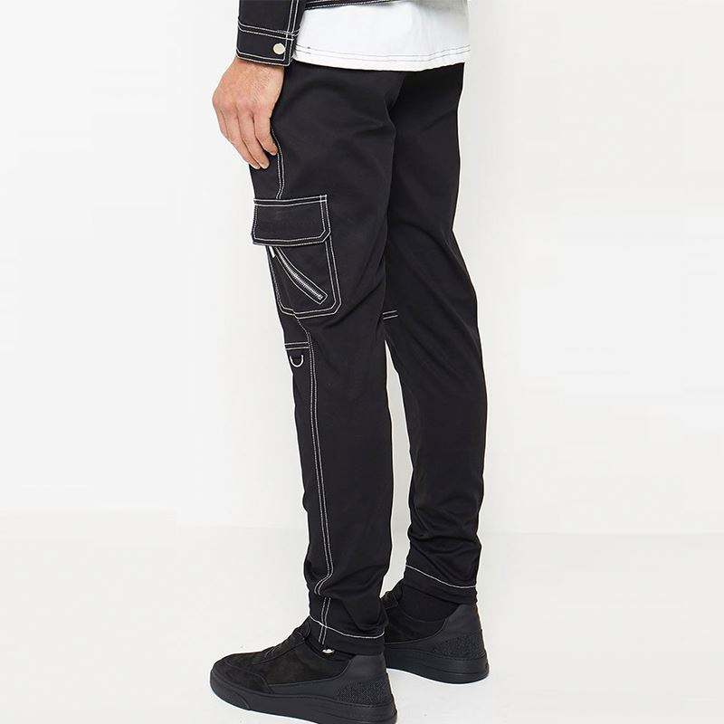 OEM Manufacturers Custom Contrast Stitch Cargo Pants