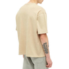 100% puuvillaa ubbed Crewneck muoti mukautetut logo miehet lyhytaikaiset ahdistuneet t-paidat