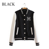 Custom Softshell Bomber Jacket Button Up Front Embroidered Patched PU Sleeve Men Baseball Jacket