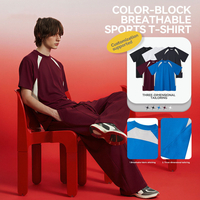 26001 Outdoor Splicing Color Block T-shirt
