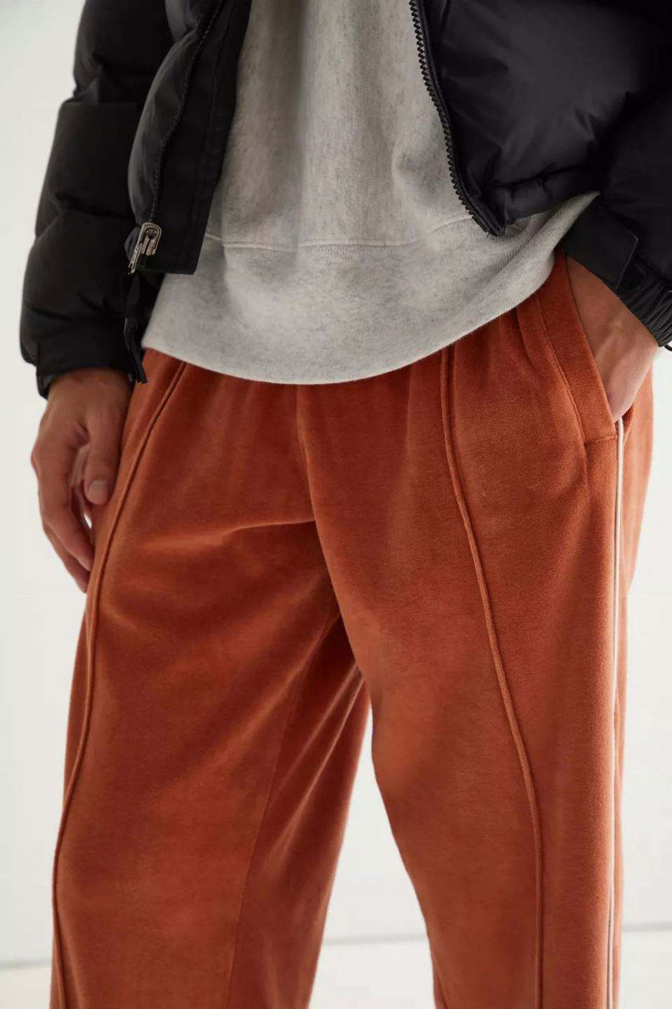 OEM Manufacturer Custom High Quality Men's Loose Fit Velour Track Cargo Custom Pants Jogger