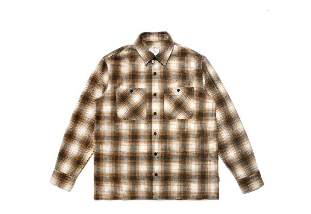 OEM Manufacturer Custom Market High-Quality Autumn And Winter Shirt Plaid Warm Flannel Men Clothing