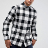 OEM Manufacturer Custom Stylish Classic 100 Cotton Clothing Long Sleeves Checked Print Shirts For Men Casual