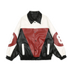Oem Manufacturer Customized Casual Color Block Embroidery Plus Sizes Artificial Leather Men's Jacket
