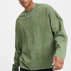 Custom Logo Blank T Shirt Men Long Sleeve Drop Shoulder T Shirt Heavyweight 100% Cotton Vintage Washed Tshirts