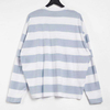 Wholesale High Quality Premium Cotton Men T Shirt Drop Shoulder Striped Full Sleeve T Shirt For Men