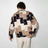 Oem Manufacturer Custom Men Fashion Outdoor High Quality Long Sleeve Single-Breasted Patchwork Fringed Jacket