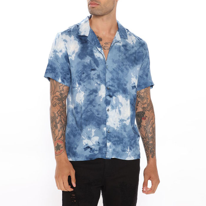 OEM Manufacturer Custom All Over Printed Sublimation V Neck T Shirt Men Shirt For Adult