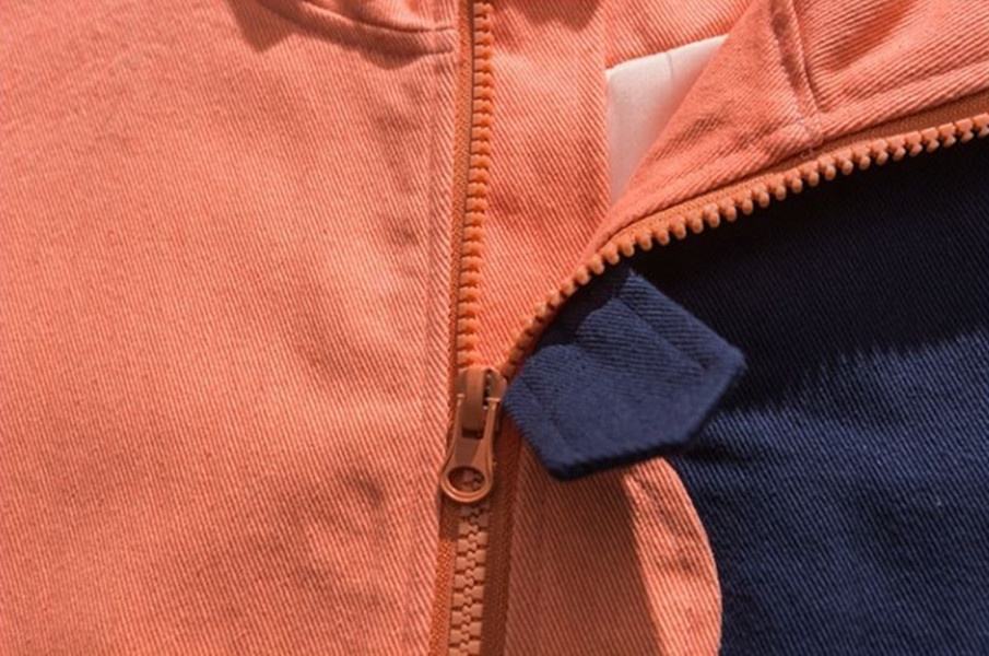 OEM Manufacturer Custom Men's Plus-Size Patchwork Color Wash Coat Jacket