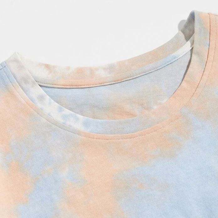 Clothing Factory Custom High Quality T Shirt Short Sleeve Men Summer Cotton Tie Dye T Shirt