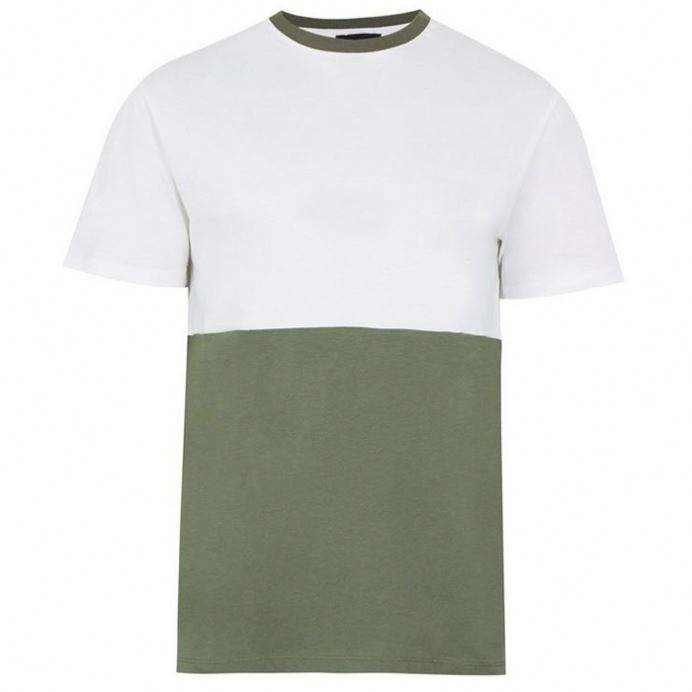 Oem Service Custom Brand Logo Tshirt Color Block Short Sleeve Men Fashion Designer Tshirts
