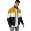 Oem Manufacturer High Quality 100% Polyester Yellow/Black/Black Zipper Custom Cheap Splice Summer Mens Jacket