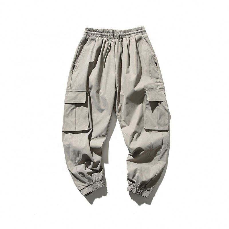 OEM Manufacturer Men's Pants & Trousers Simple Loose Casual Big Pocket Trousers Mens Cargo Pants