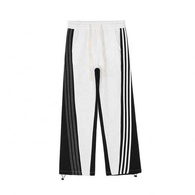 OEM Manufacturer Custom Men's Trousers Oversize Stitching Contrast Color Sweatpants