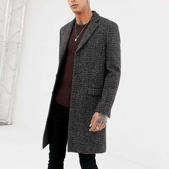 New Design Wholesale Outdoor Jackets Men's Longline Winter Overcoat