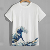 Wholesale High Quality Summer Shorts Leeve T Shirts Men White Digital Printing Graphic Tshirt