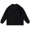 Custom Brand Tshirt Long Sleeve Black Tshirt Men Heavyweight Vintage Washed Shirt