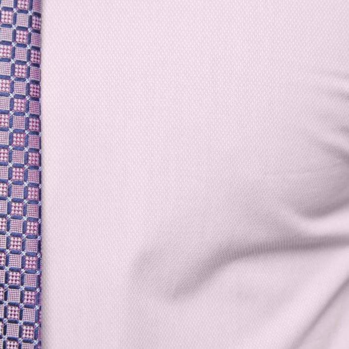 Camisa de vestir para hombre del nuevo estilo de la moda del fabricante del OEM Camisa rosada del Dobby del ajuste delgado de la manga larga