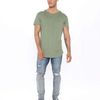 Manufacturers Wholesale Tshirts Short Sleeve Crew Neck Men Plain Curved Hem Tshirt