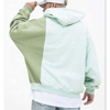 OEM Manufacturer Custom Logo Blank Winter Hoodies Pullover Style Color Block Oversized Men Heavyweight Hoodie