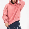 OEM Manufacturer Custom Oversized Vintage Acid Wash Heavyweight Blank Hoodie Pullover With Adjustable Sleeves