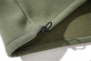 OEM Manufacturer Custom Men's Coats Printed Hoodie Solid Color Personality Pocket Zipper Half Open Top