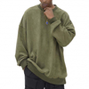 OEM Manufacturer High Quality Oversized 3D Logo Sweatshirt Jumpers Vintage Suede Crewneck Embossed Custom Sweaters