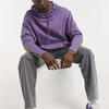OEM Manufacturer Custom Men's Purple Green Patchwork Cotton Wind Oversized Hoodie Pullover