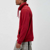 مصنع OEM مخصص هوديي الصوف Cowl Neck Pullover kangaroo جيب عادي من النوع الثقيل الأبيض للرجال