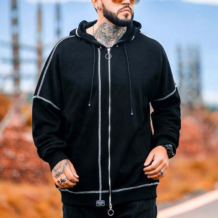 OEM Manufacturer 2021 High Quality Zipper Hoodie Coats Custom Outdoor Casual Blank Zip Up Hoodie Sport Wear Hoodies For Men