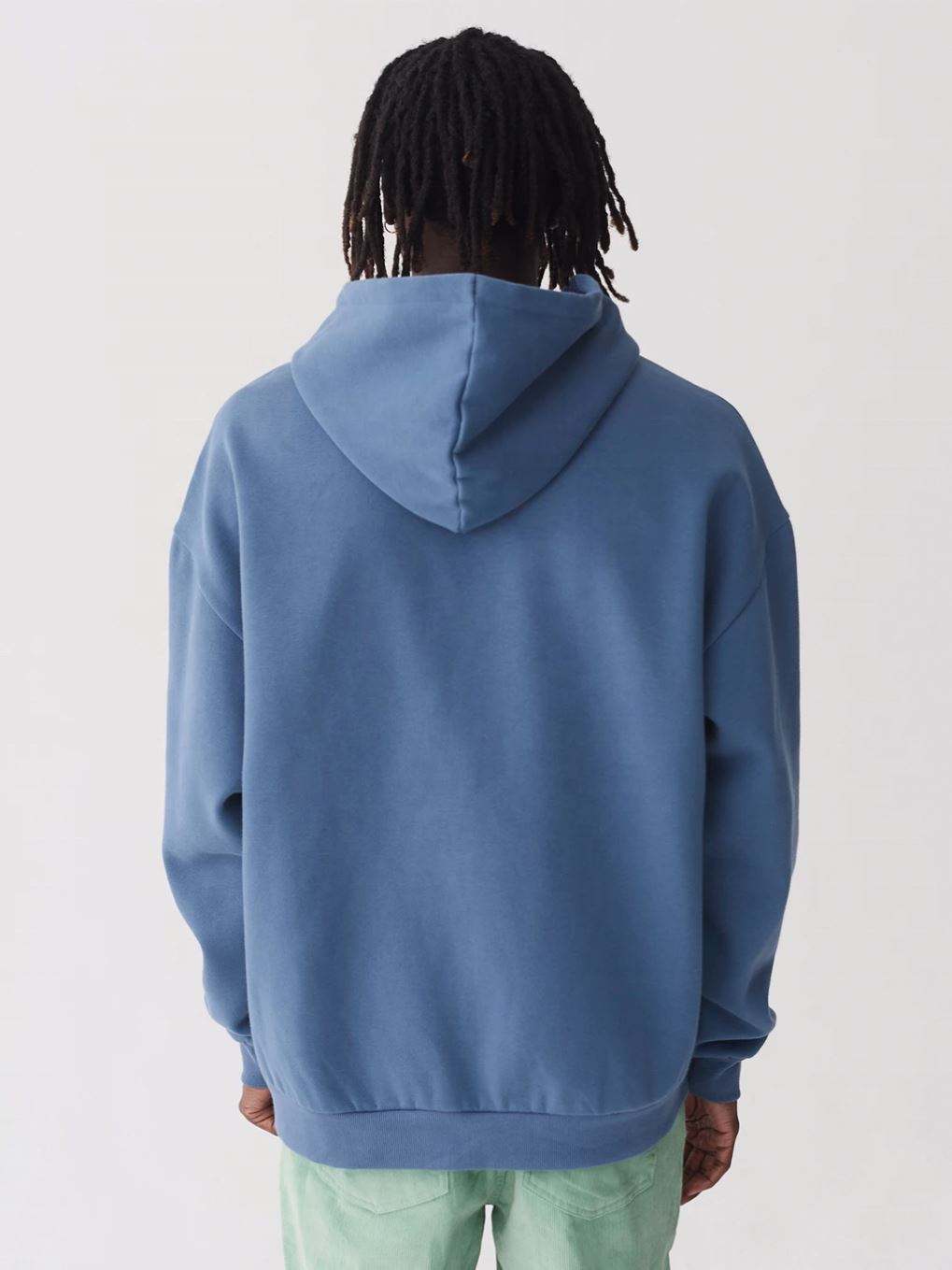 OEM Manufacturer Custom Mens Drop Shoulder Print Fleece Hoodie Oversized Hoody Without Pocket Front